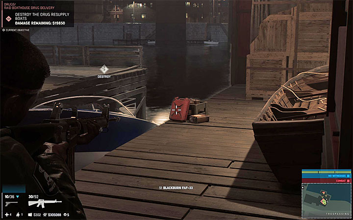 Aim for the red canisters to quickly and easily destroy each of the boats - Drugs (drugs racket) | Walkthrough - Story missions - Mafia III Game Guide