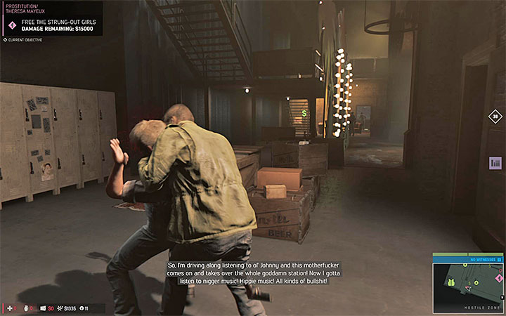 You can sneak up to the stairs located at the back - Prostitution (prostitution racket) | Walkthrough - Story missions - Mafia III Game Guide