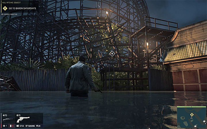 Use the two ladders to enter the amusement park - Kill Ritchie Doucet | Walkthrough - Story missions - Mafia III Game Guide
