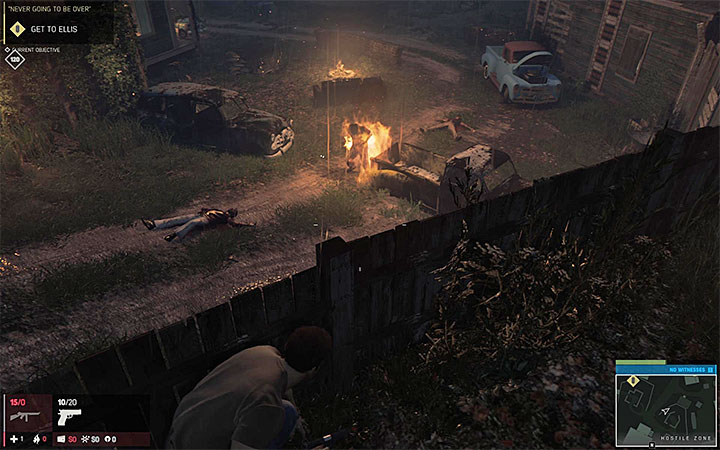 After dropping the cocktail the enemy will start burning - Mafia 3 Achievements - Basic information - Mafia III Game Guide