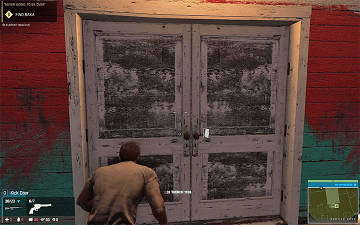 An example closed door from one of the first missions in which you had to kill the leader of the Haitian gang - after breaking through the door kill one of the boss allies - Mafia 3 Achievements - Basic information - Mafia III Game Guide