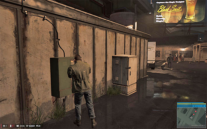 Lure away or kill the gangsters before you break in to one of the boxes on the enemy territory - Moonshine (moonshine racket) | Walkthrough - Story missions - Mafia III Game Guide