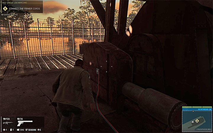 Reach the detonators and interact with them - Kill Uncle Lou Marcano (murdering Lou Marcano) | Walkthrough - Story missions - Mafia III Game Guide