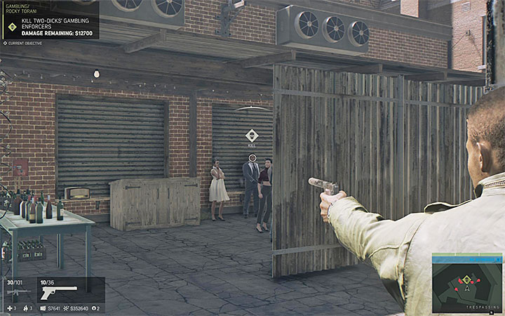 You can kill your targers at a longer distance - Gambling (illegal gambling racket) | Walkthrough - Story missions - Mafia III Game Guide