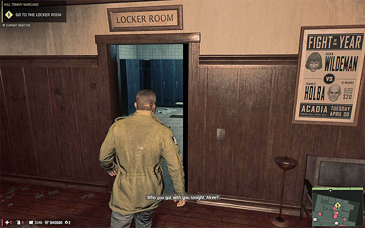 Lincoln has to change in the locker room (you will be unable to use your weapons after you do) - Kill Tommy Marcano (murdering Tommy Marcano) | Walkthrough - Story missions - Mafia III Game Guide