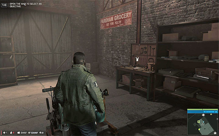 The secret is lying on the workshop table in the large building on the scrap yard - Playboy magazines | Secrets - Secrets - Mafia III Game Guide