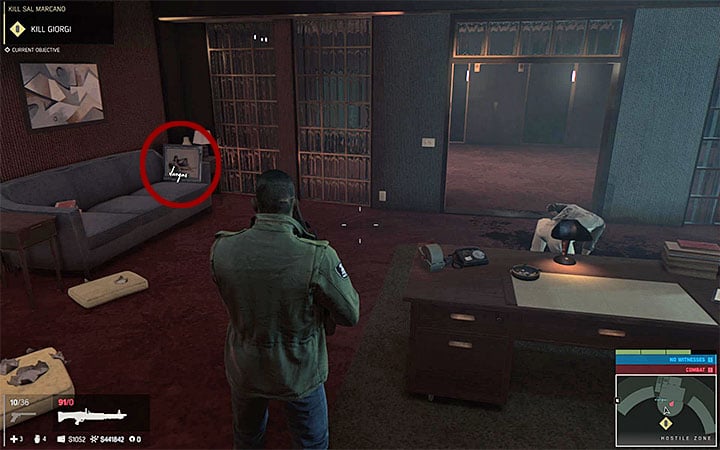 Painting 33 is on the first floor of the second area in the casino - Vargas paintings | Secrets - Secrets - Mafia III Game Guide
