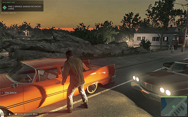 You can steal the parked car or take it from other drivers while roaming through the city - Favors for underbosses - Optional missions - Mafia III Game Guide
