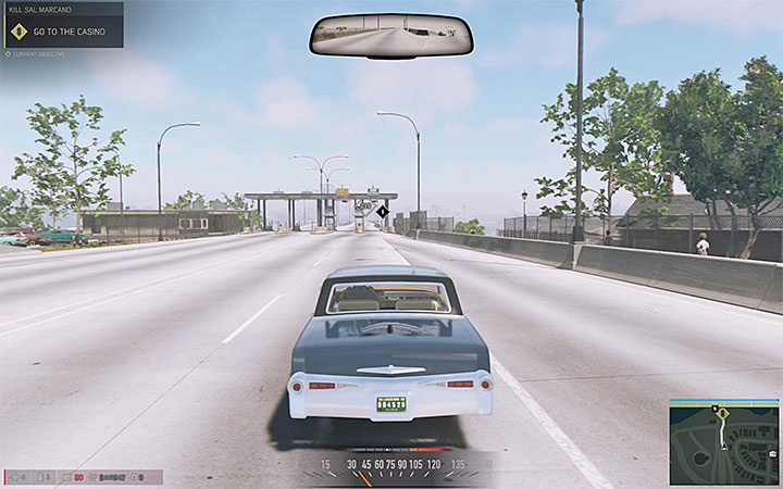 A newly open part of the highway will lead you to the casino. - Kill Sal Marcano (murdering Sal Marcano) - final mission | Walkthrough - Story missions - Mafia III Game Guide