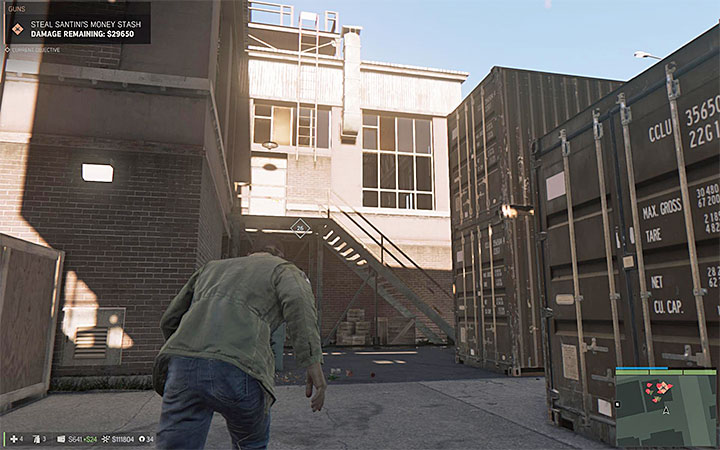 You should perform the theft in the warehouse located in the southern part of the district - Guns (weapons racket) | Walkthrough - Story missions - Mafia III Game Guide