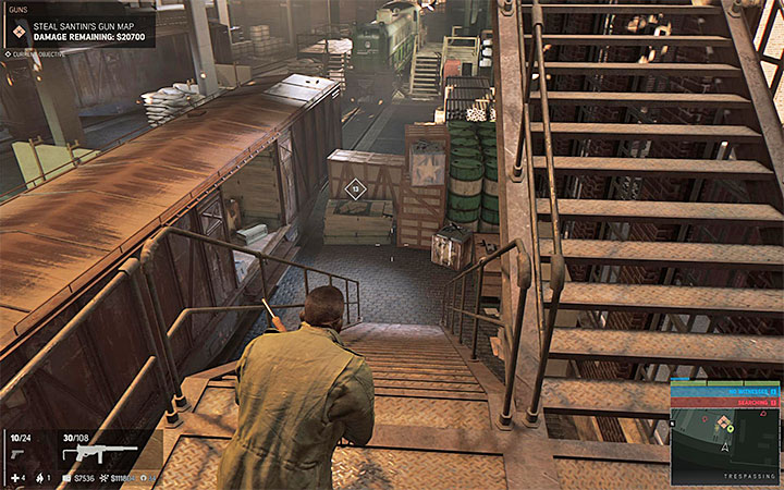 After using the window you will reach a small metal balcony on the first floor of the building - Guns (weapons racket) | Walkthrough - Story missions - Mafia III Game Guide