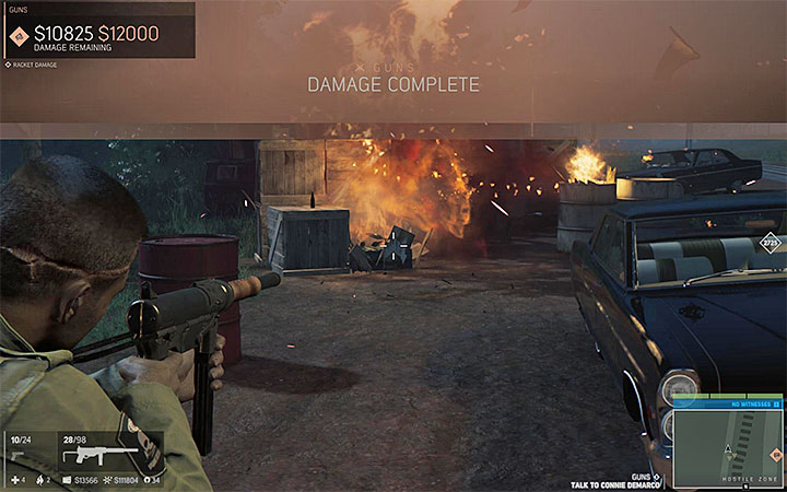 Destroy the weapon stacks - Guns (weapons racket) | Walkthrough - Story missions - Mafia III Game Guide