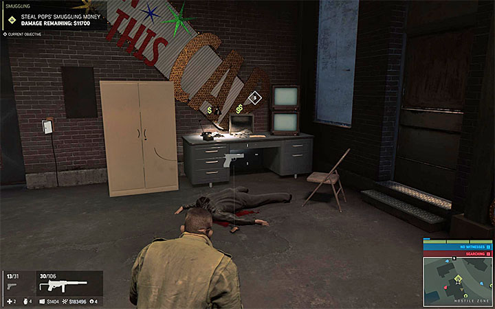 The place where the money is stashed - Smuggling (smuggling racket) | Walkthrough - Story missions - Mafia III Game Guide