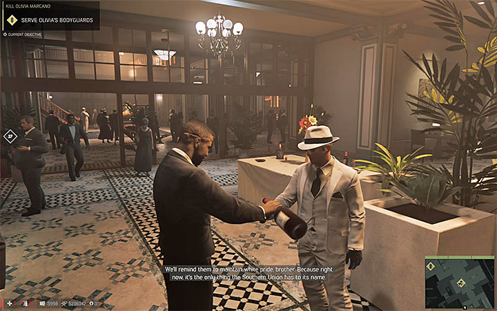 Poison all the bodyguards that are marked by the game - Kill Olivia Marcano (eliminating Olivia Marcano) | Walkthrough - Story missions - Mafia III Game Guide