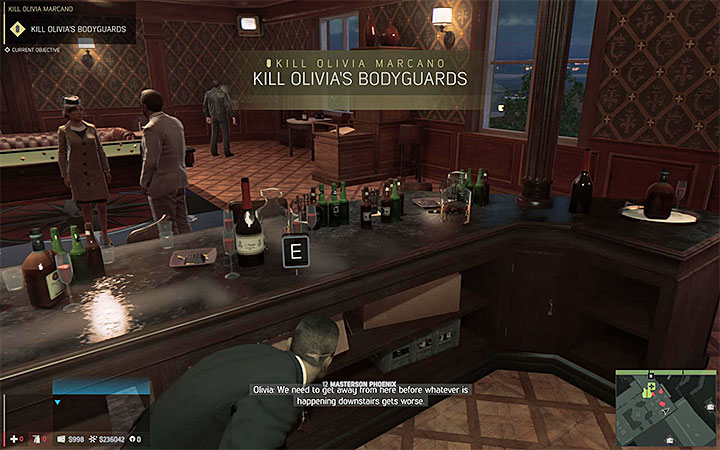 Go back to the main room and take advantage of the fact that now you can get up - Kill Olivia Marcano (eliminating Olivia Marcano) | Walkthrough - Story missions - Mafia III Game Guide
