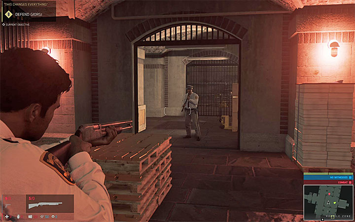 Shoot from behind the cover and dont allow the guards to get close to Lincoln and to the vault - Prologue (missions 1-9) | Walkthrough - Story missions - Mafia III Game Guide