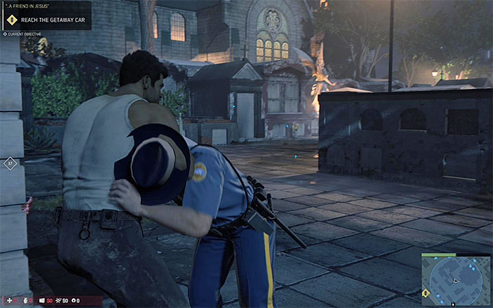 You can bypass or kill the officers that are patrolling the cemetery - Prologue (missions 1-9) | Walkthrough - Story missions - Mafia III Game Guide