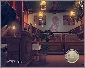 Slowly start moving towards the bar and watch out for one additional gangster hiding on the opposite balcony #1 - Chapter 13 - Exit the Dragon - p. 1 - Walkthrough - Mafia II - Game Guide and Walkthrough