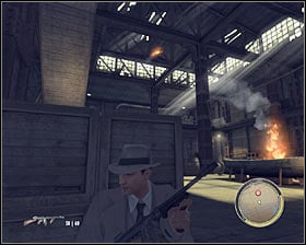 Ignore Derek for the time being and focus on defending your position against other gangsters - Chapter 14 - Stairway to Heaven - p. 2 - Walkthrough - Mafia II - Game Guide and Walkthrough