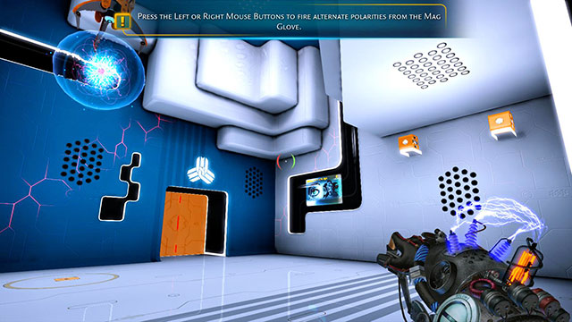 First level and first riddle - Introductory Cube - Walkthrough - Act I - Magrunner: Dark Pulse - Game Guide and Walkthrough