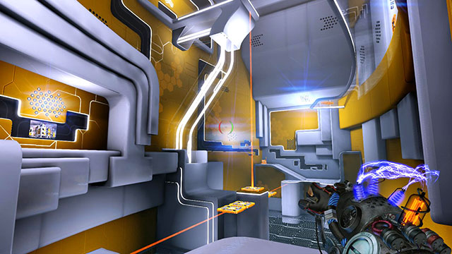 Your target is up - Platform Test - Walkthrough - Act I - Magrunner: Dark Pulse - Game Guide and Walkthrough