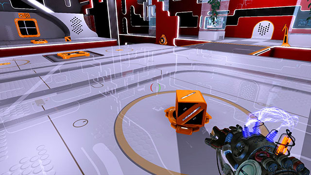 Turn around and approach a small button - Intermediate Integration - Walkthrough - Act I - Magrunner: Dark Pulse - Game Guide and Walkthrough