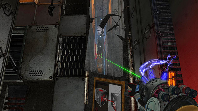 As you can notice, charges may rebound from the glass surfaces - Captive - Walkthrough - Act II - Magrunner: Dark Pulse - Game Guide and Walkthrough