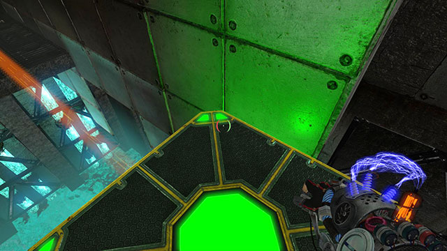 To make it safe, its worth to discharge the first cube - Captive - Walkthrough - Act II - Magrunner: Dark Pulse - Game Guide and Walkthrough