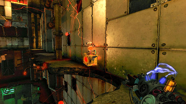 After a while you reach a small hole - Upgrade - Walkthrough - Act II - Magrunner: Dark Pulse - Game Guide and Walkthrough