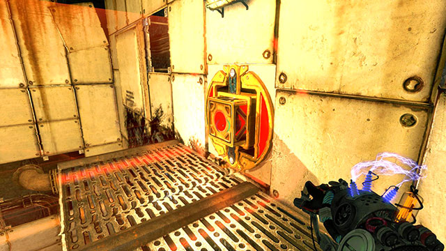 Here you place the cube - Upgrade - Walkthrough - Act II - Magrunner: Dark Pulse - Game Guide and Walkthrough