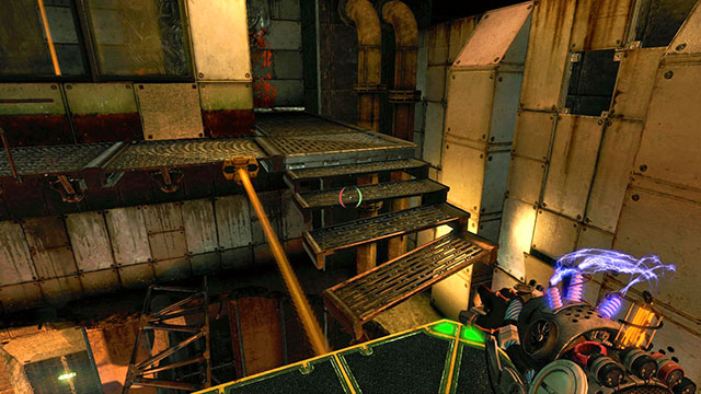 Stairs shouldnt fall - Upgrade - Walkthrough - Act II - Magrunner: Dark Pulse - Game Guide and Walkthrough