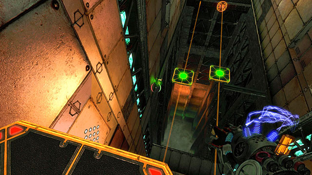 Try not to set up charges too fast - Upgrade - Walkthrough - Act II - Magrunner: Dark Pulse - Game Guide and Walkthrough