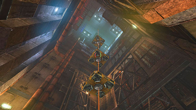 Three platforms which you have to descend - Overdrive - Walkthrough - Act II - Magrunner: Dark Pulse - Game Guide and Walkthrough