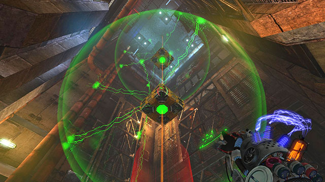 Sometimes you can descend two platforms at once - Overdrive - Walkthrough - Act II - Magrunner: Dark Pulse - Game Guide and Walkthrough