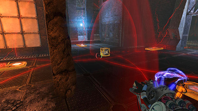 Charge all launchers with red, like on the screen above - Overdrive - Walkthrough - Act II - Magrunner: Dark Pulse - Game Guide and Walkthrough