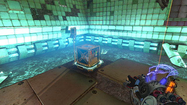 Your first task is to land on the lower part of floor, which is seen on the screen above - Ruptured - Walkthrough - Act II - Magrunner: Dark Pulse - Game Guide and Walkthrough