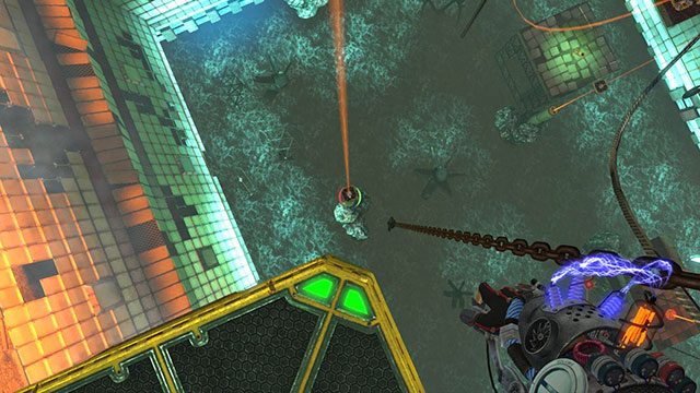 When only platform accelerates, look down - Ruptured - Walkthrough - Act II - Magrunner: Dark Pulse - Game Guide and Walkthrough