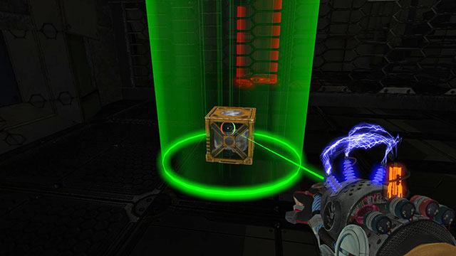 Dont try to jump on the cube before you destroy the cannon - Darkness - Walkthrough - Act II - Magrunner: Dark Pulse - Game Guide and Walkthrough