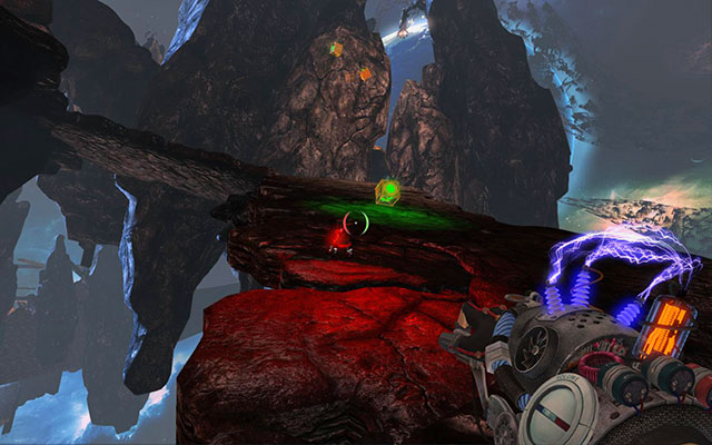 Then you have to climb up, but falling cubes may be annoying - From Beyond - Walkthrough - Act III - Magrunner: Dark Pulse - Game Guide and Walkthrough