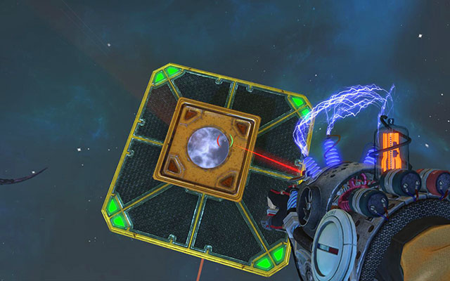 Jump should be successful if you fire the charge in the proper moment - Mi-Go Gateway - Walkthrough - Act III - Magrunner: Dark Pulse - Game Guide and Walkthrough