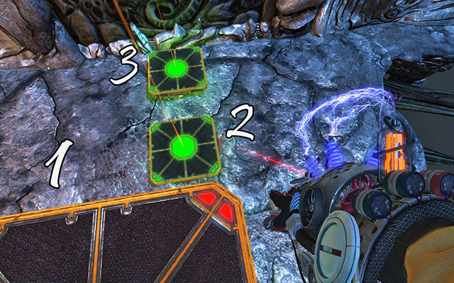 Then set up red Newton next to platform number 2 and, when it only rises, change the charge of platform number 3 to red - The Damned - Walkthrough - Act III - Magrunner: Dark Pulse - Game Guide and Walkthrough