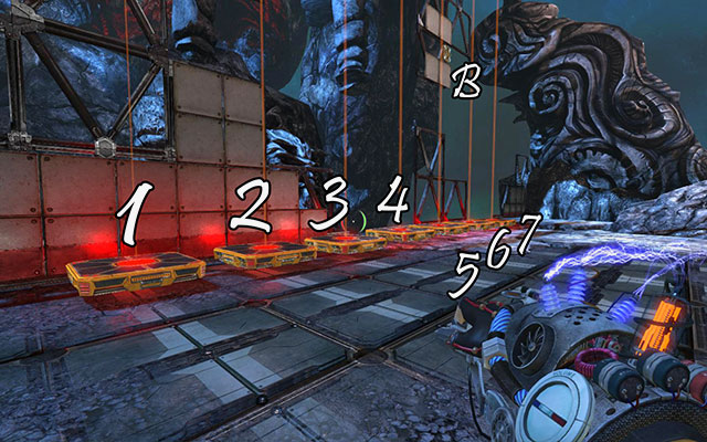 Charge all platforms with red - The Damned - Walkthrough - Act III - Magrunner: Dark Pulse - Game Guide and Walkthrough