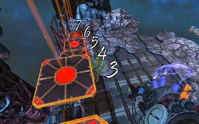 Now you have to lift remaining platforms - The Damned - Walkthrough - Act III - Magrunner: Dark Pulse - Game Guide and Walkthrough