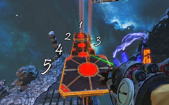 Then change number 4 to green and wait for module C to pull number 5 - The Damned - Walkthrough - Act III - Magrunner: Dark Pulse - Game Guide and Walkthrough