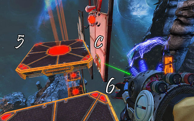 Now youre interested only in platforms 5, 6, 7 and module C - The Damned - Walkthrough - Act III - Magrunner: Dark Pulse - Game Guide and Walkthrough