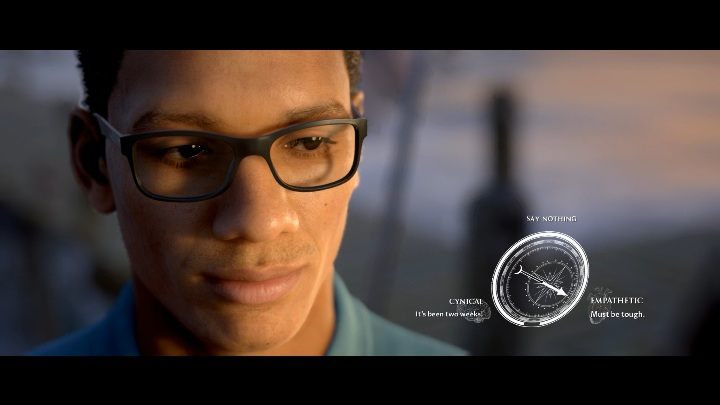 Before the rest of the group comes, you will be able to say - The Duke | The Dark Pictures Man of Medan Walkthrough - Walkthrough - The Dark Pictures Man of Medan Guide