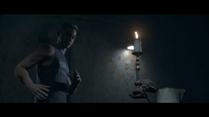 On the table lies a candlestick, which will fire in your hands - Glamor Girl | The Dark Pictures Man of Medan Walkthrough - Walkthrough - The Dark Pictures Man of Medan Guide