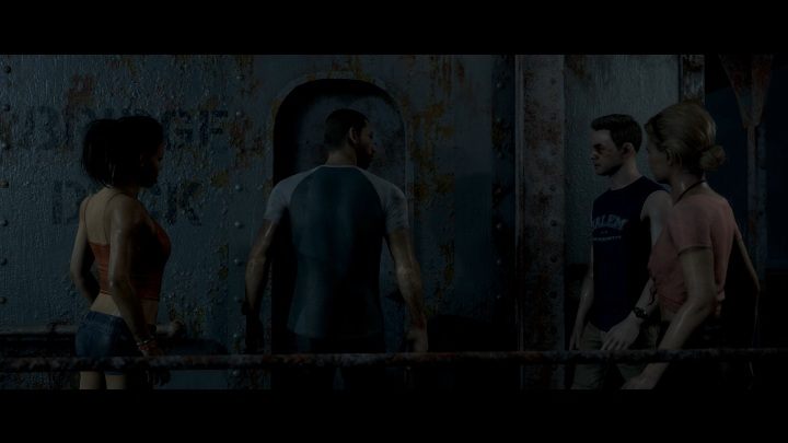 Upstairs, youll find a door to storm - Revenge, Open Deck, Distress Signal, Depths and Junior | Man of Medan - Walkthrough - The Dark Pictures Man of Medan Guide