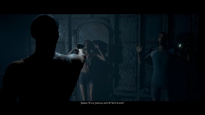 If you run away from Olson and run into Junior, you can risk your life - Death | The Dark Pictures Man of Medan Guide - Basics - The Dark Pictures Man of Medan Guide