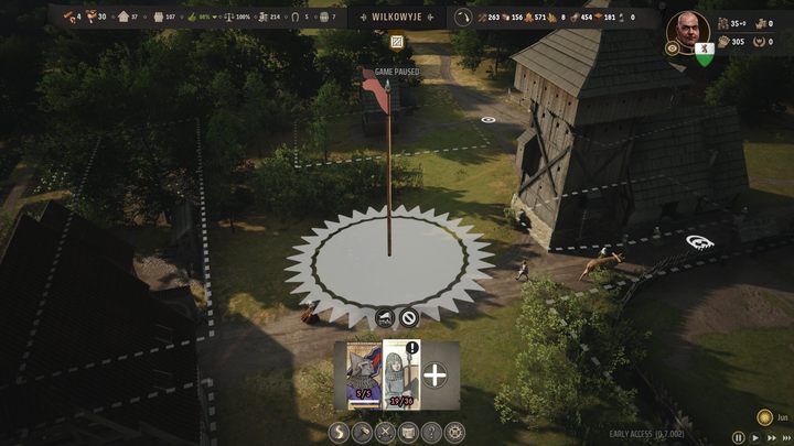 To assemble an army, you must select the Army tab from the menu at the bottom of the screen and select one of the available unit types to add a potential unit - Manor Lords: How to lead an army? - FAQ - Manor Lords Guide